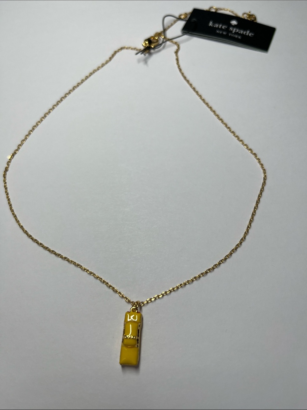 NWT kate spade Hit The city Pendant Necklace Taxi 💛